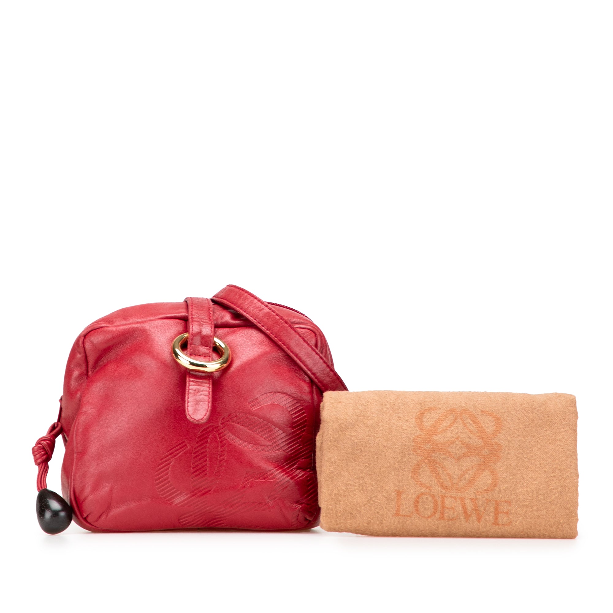 Leather Anagram Crossbody