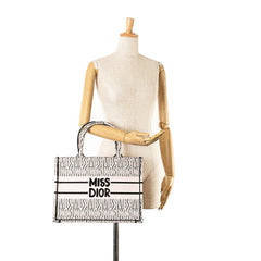 Medium Miss Dior Allover Embroidery Book Tote