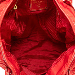 Vitello Daino Trimmed Tessuto Satchel