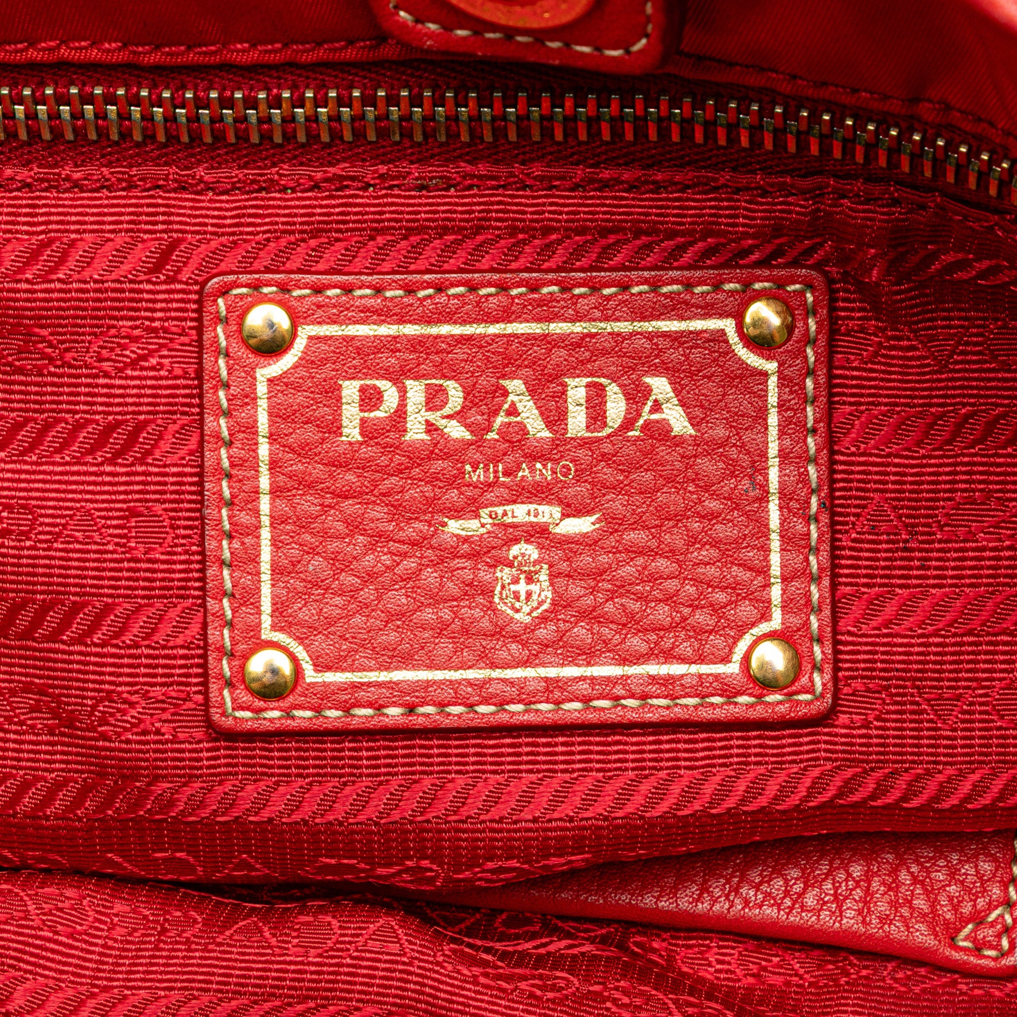 Vitello Daino Trimmed Tessuto Satchel