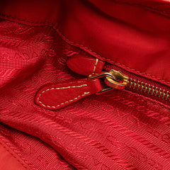 Vitello Daino Trimmed Tessuto Satchel