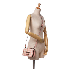 Small Leather Gingham Barcelona Crossbody