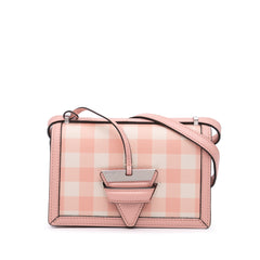 Small Leather Gingham Barcelona Crossbody