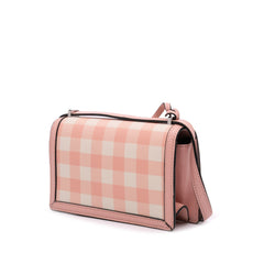 Small Leather Gingham Barcelona Crossbody