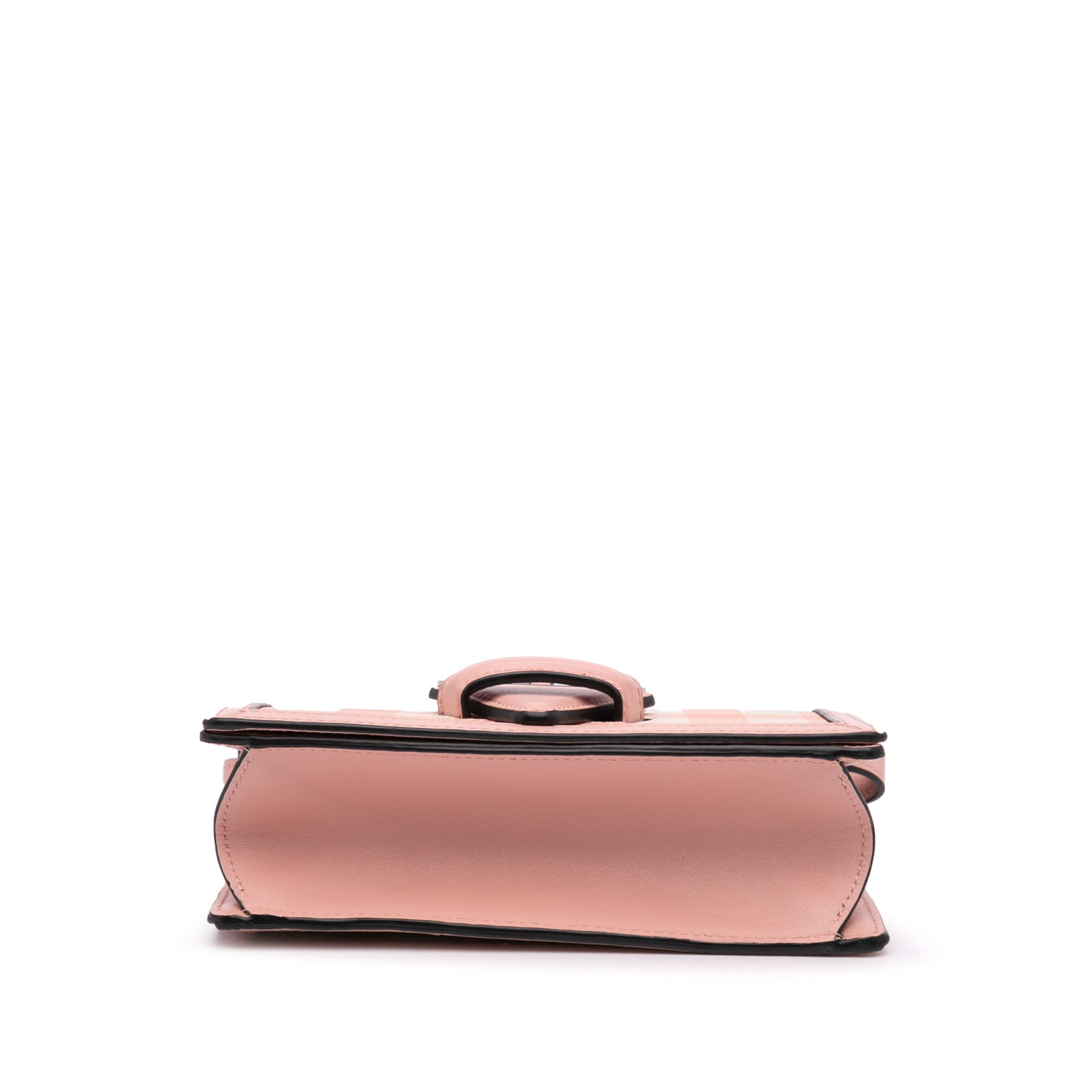 Small Leather Gingham Barcelona Crossbody