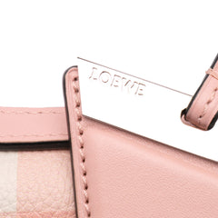 Small Leather Gingham Barcelona Crossbody