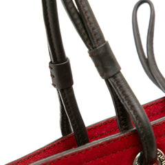 Anagram Suede Shoulder Bag