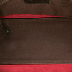 Anagram Suede Shoulder Bag