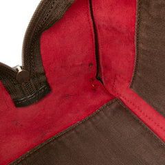 Anagram Suede Shoulder Bag