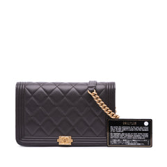 Quilted Lambskin Boy Wallet On Chain
