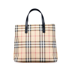 House Check Canvas Tote
