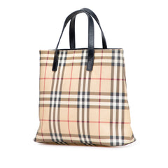 House Check Canvas Tote