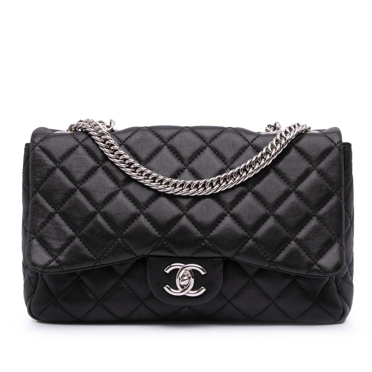 Jumbo Classic Lambskin Bijoux Chain Single Flap