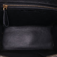 Micro Tricolor Felt Wool and Calfskin Luggage Tote