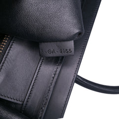 Micro Tricolor Felt Wool and Calfskin Luggage Tote