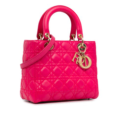 Medium Lambskin Cannage Lady Dior_1