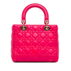 Medium Lambskin Cannage Lady Dior_2