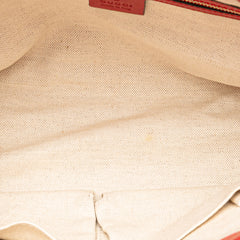 Small Diamante Leather Craft Tote