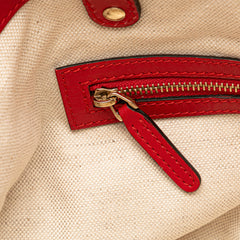 Small Diamante Leather Craft Tote