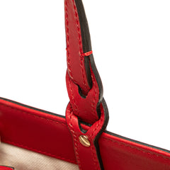 Small Diamante Leather Craft Tote