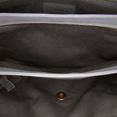 Jumbo Quilted Calfskin Triple Stitched Flap