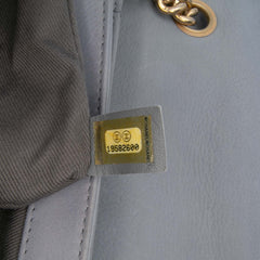 Jumbo Quilted Calfskin Triple Stitched Flap