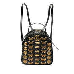 Small GG Marmont Matelasse Leather Animalier Backpack