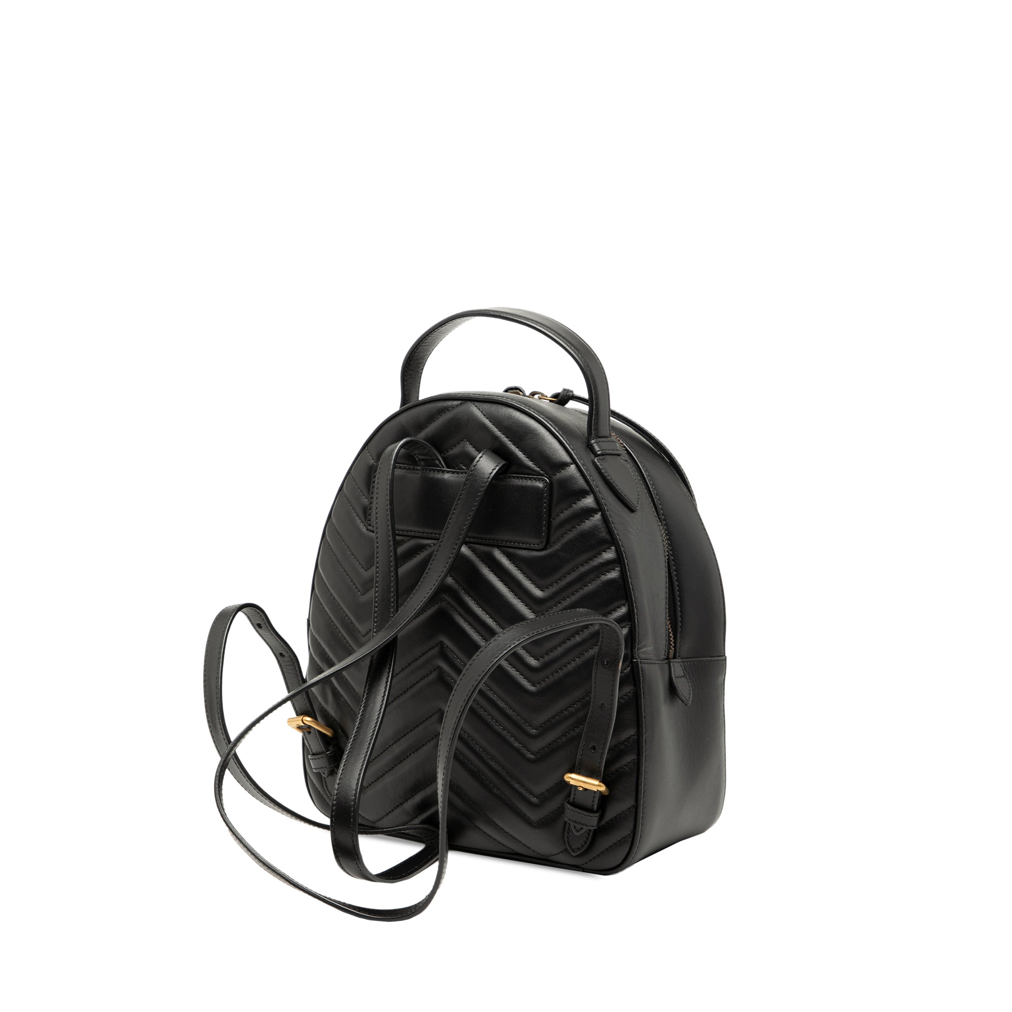 Small GG Marmont Matelasse Leather Animalier Backpack