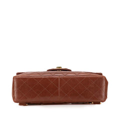 Jumbo XL Quilted Lambskin Flap Backpack