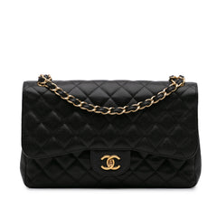 Jumbo Classic Caviar Double Flap