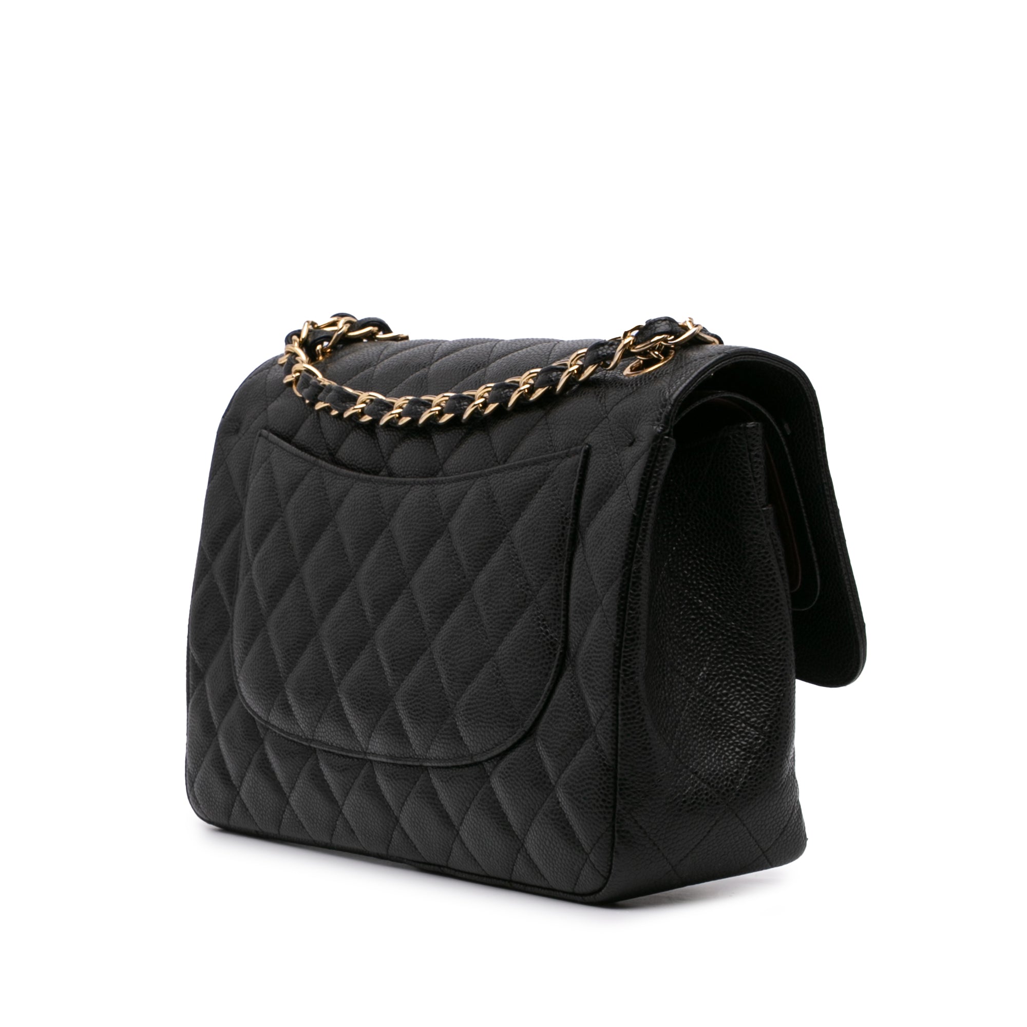 Jumbo Classic Caviar Double Flap