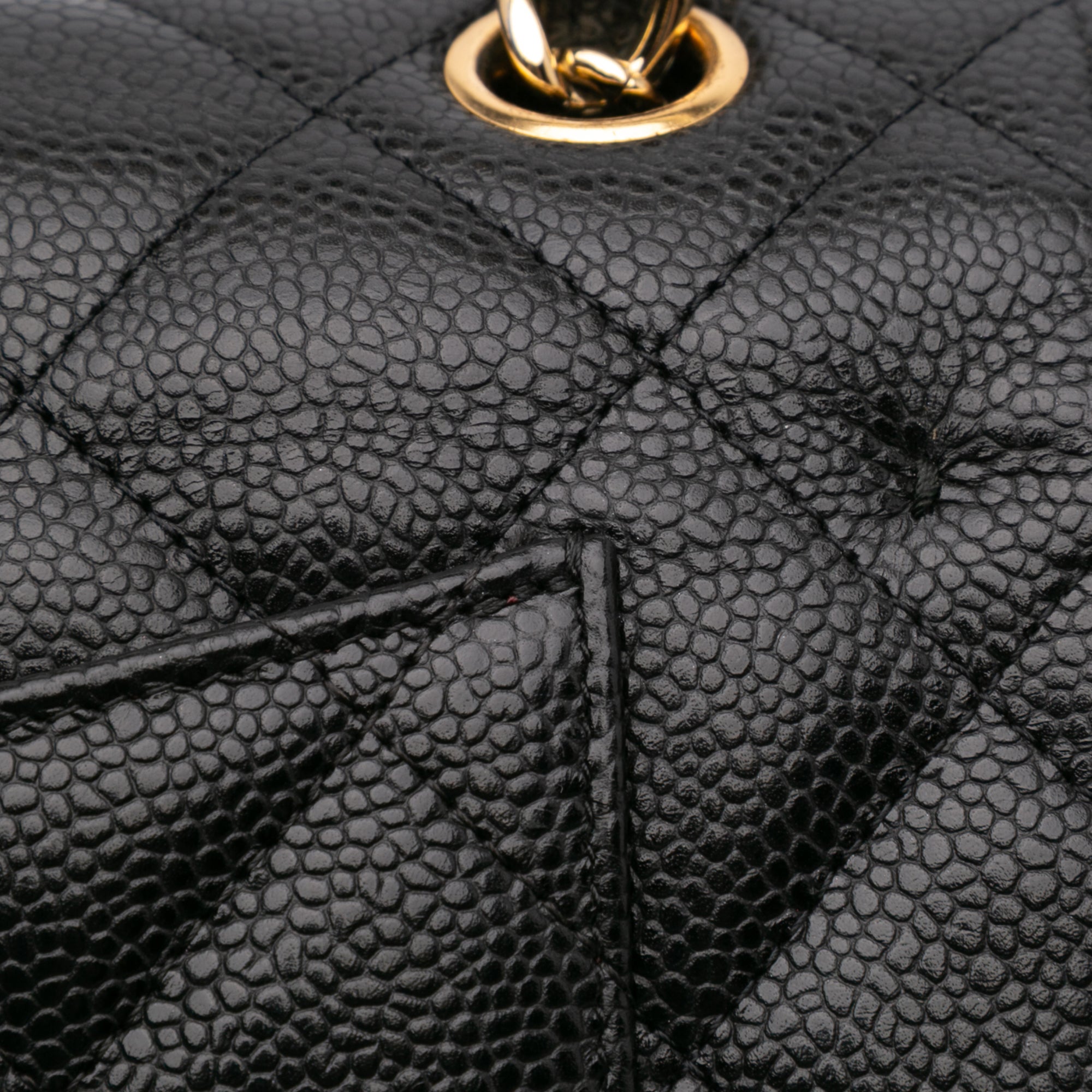 Jumbo Classic Caviar Double Flap