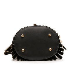Prorsum Animal Printed Pony Hair and Leather Fringe Bucket Bag