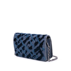 Denim and Velvet Wallet On Chain