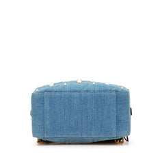 Small GG Marmont Pearl Denim Backpack
