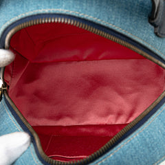 Small GG Marmont Pearl Denim Backpack