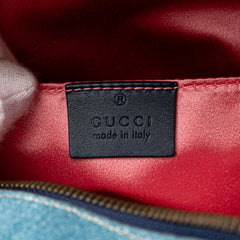 Small GG Marmont Pearl Denim Backpack