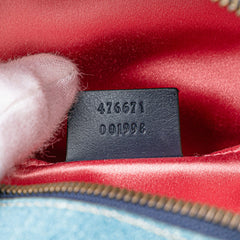 Small GG Marmont Pearl Denim Backpack