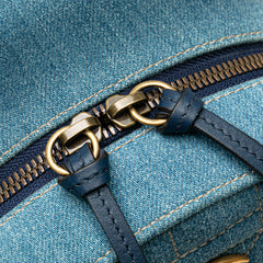 Small GG Marmont Pearl Denim Backpack