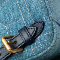 Small GG Marmont Pearl Denim Backpack
