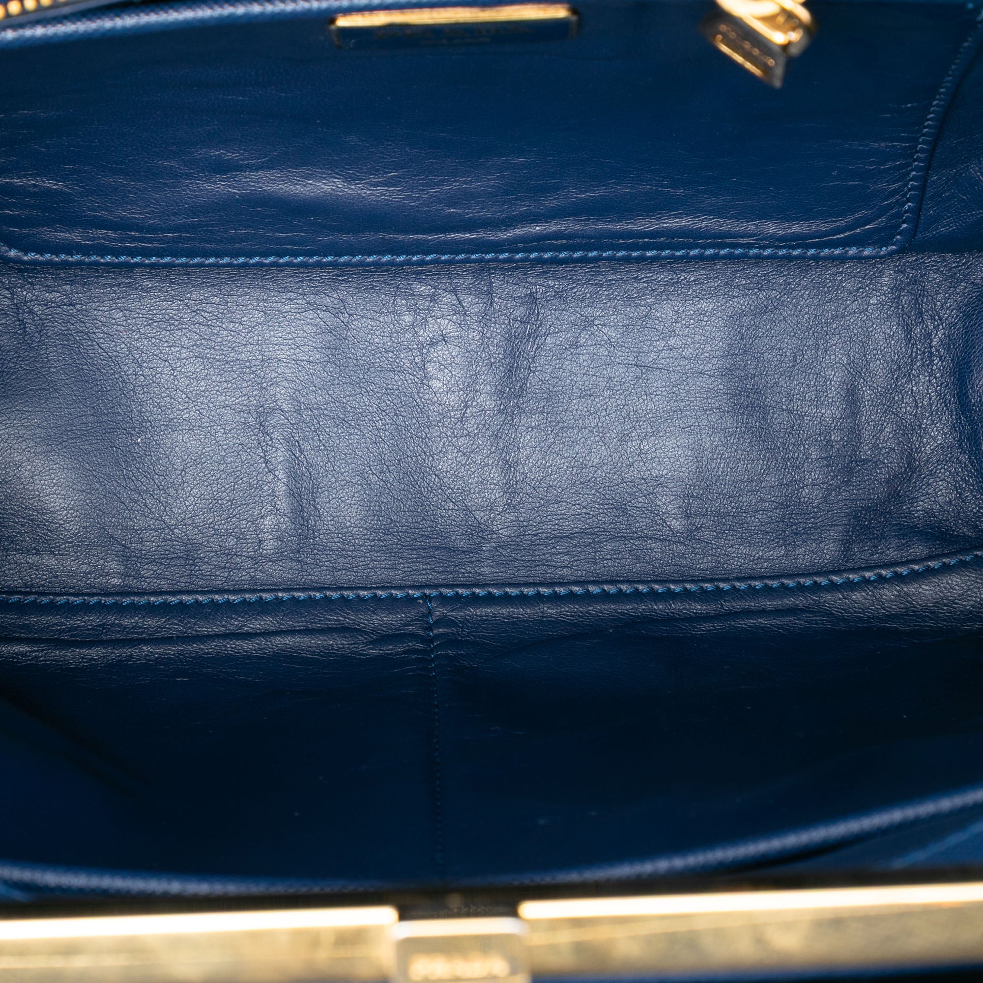 Medium Saffiano Lux Frame Promenade Satchel