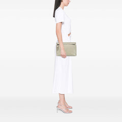 Embossed Leather Anagram Repeat T Clutch