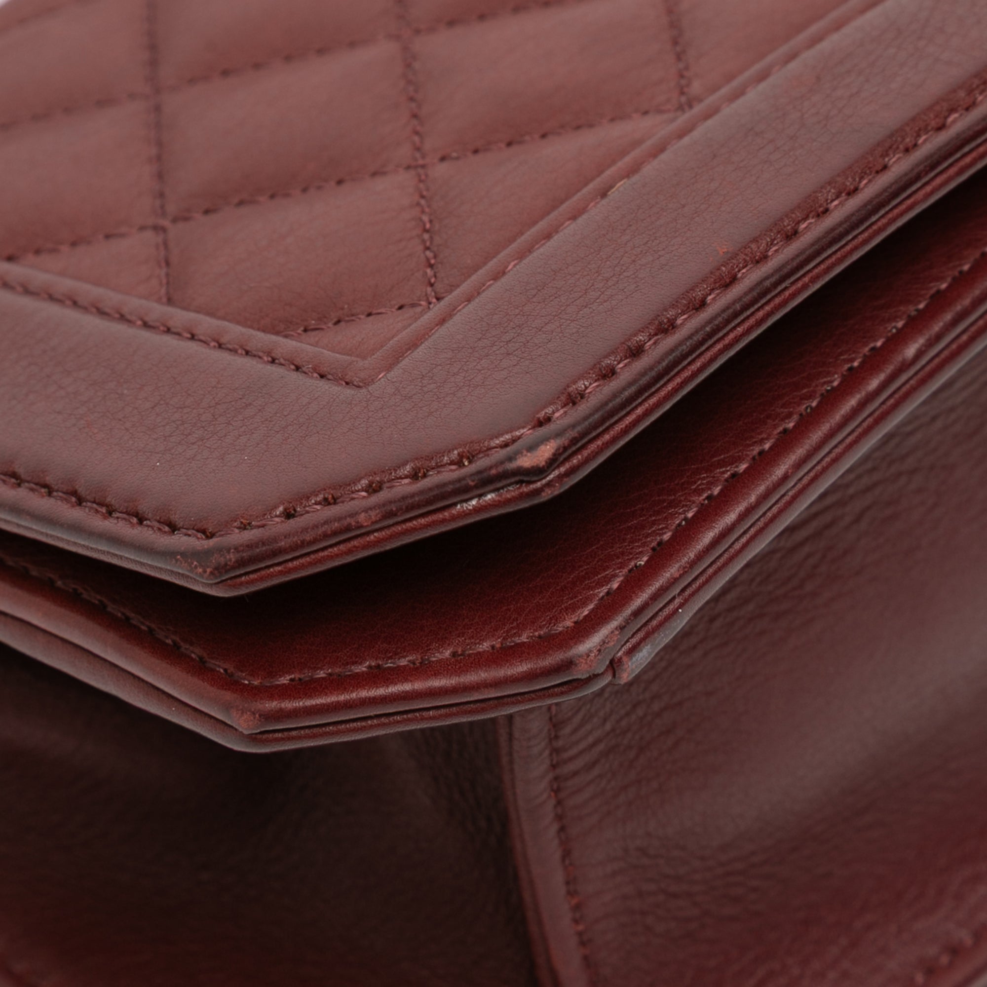 Small CC Quilted Calfskin Single Flap