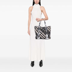 Medium Beat Check Nylon Victoria Tote