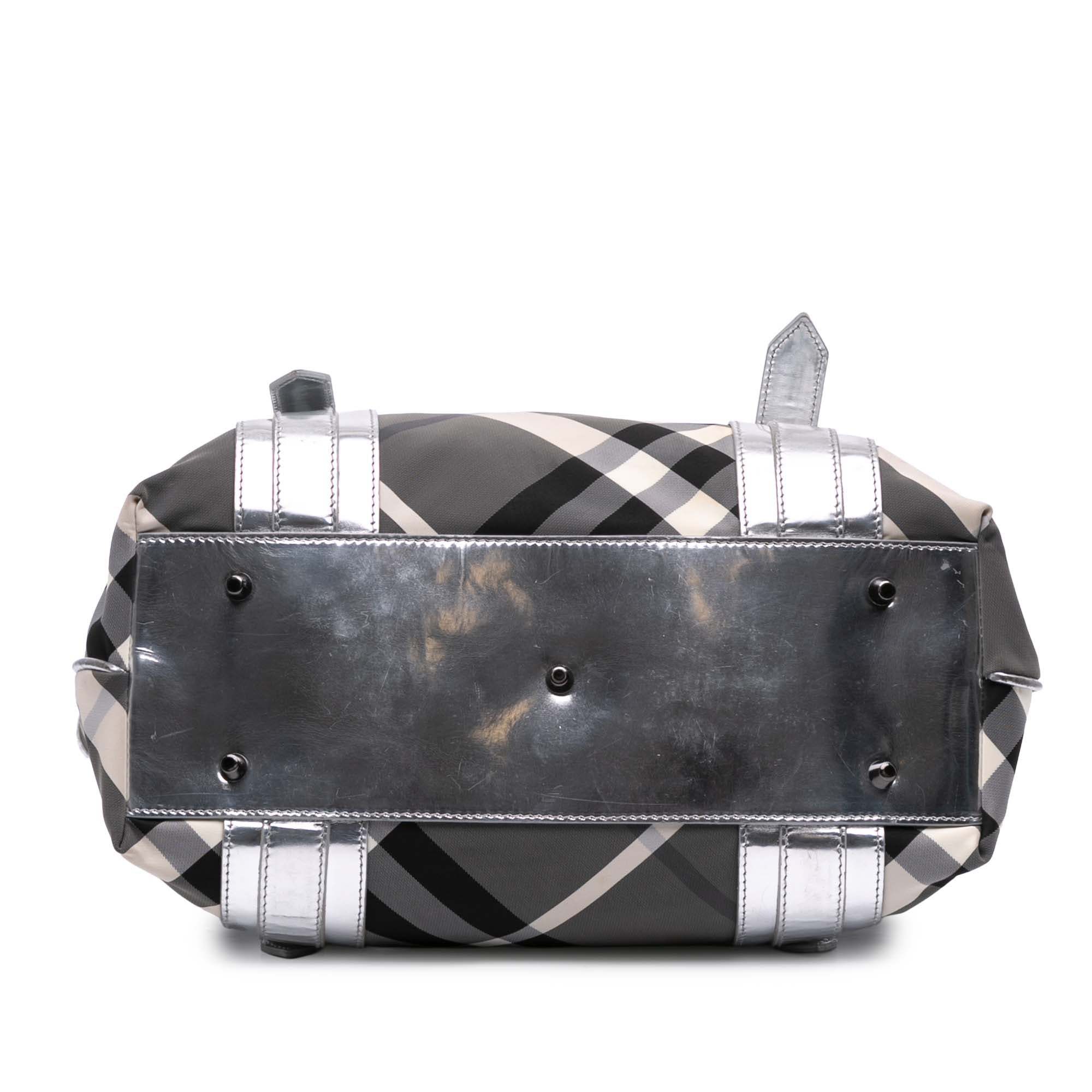 Medium Beat Check Nylon Victoria Tote