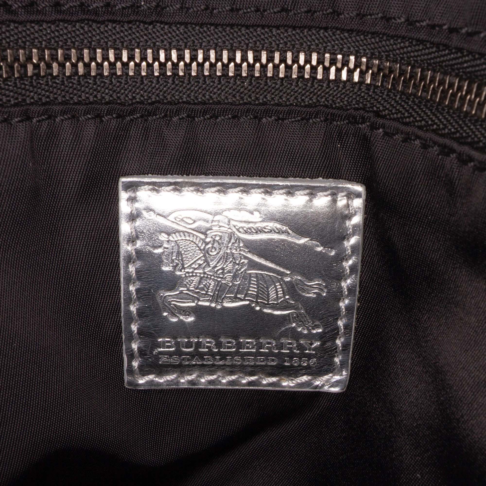 Medium Beat Check Nylon Victoria Tote