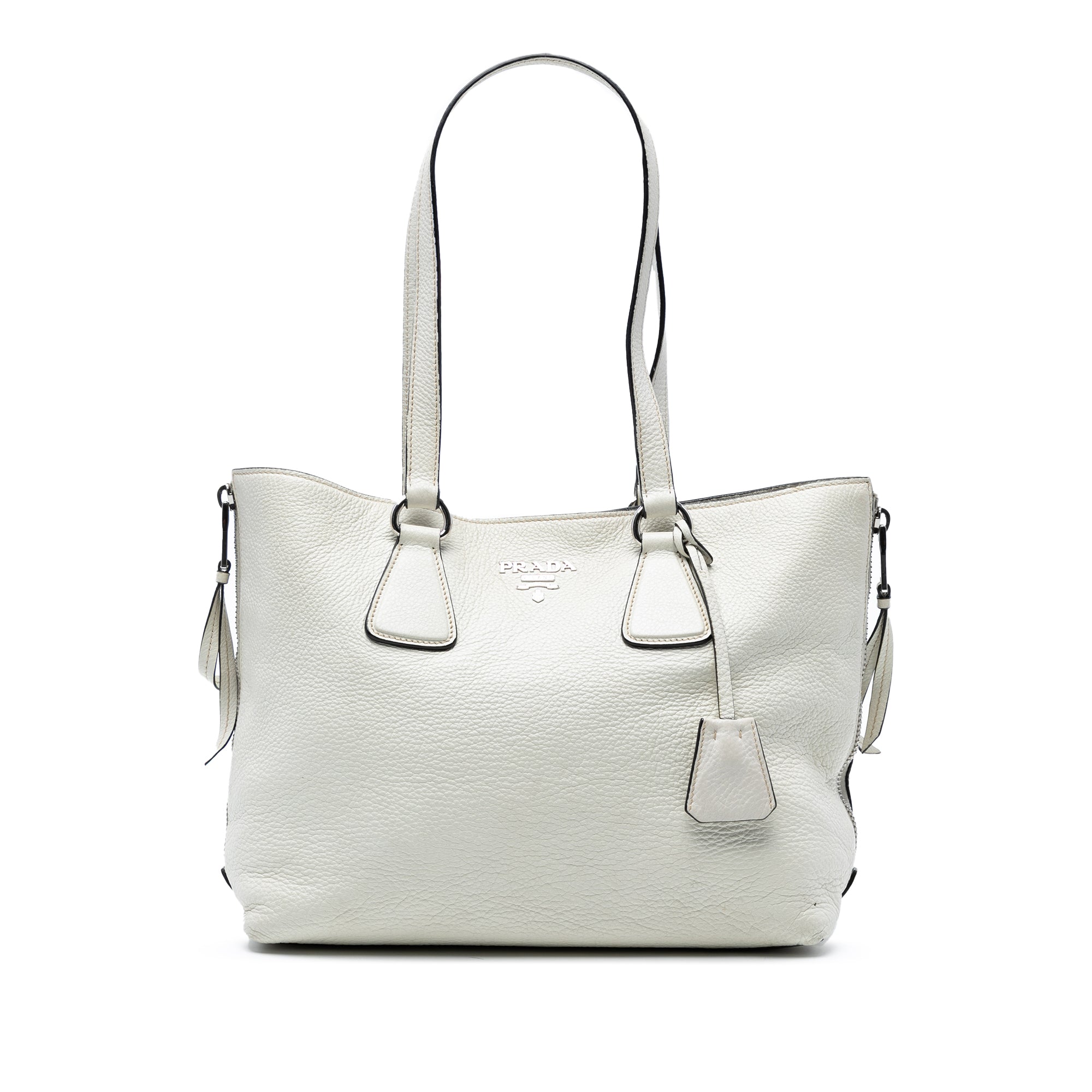 Vitello Daino Side Zip Tote