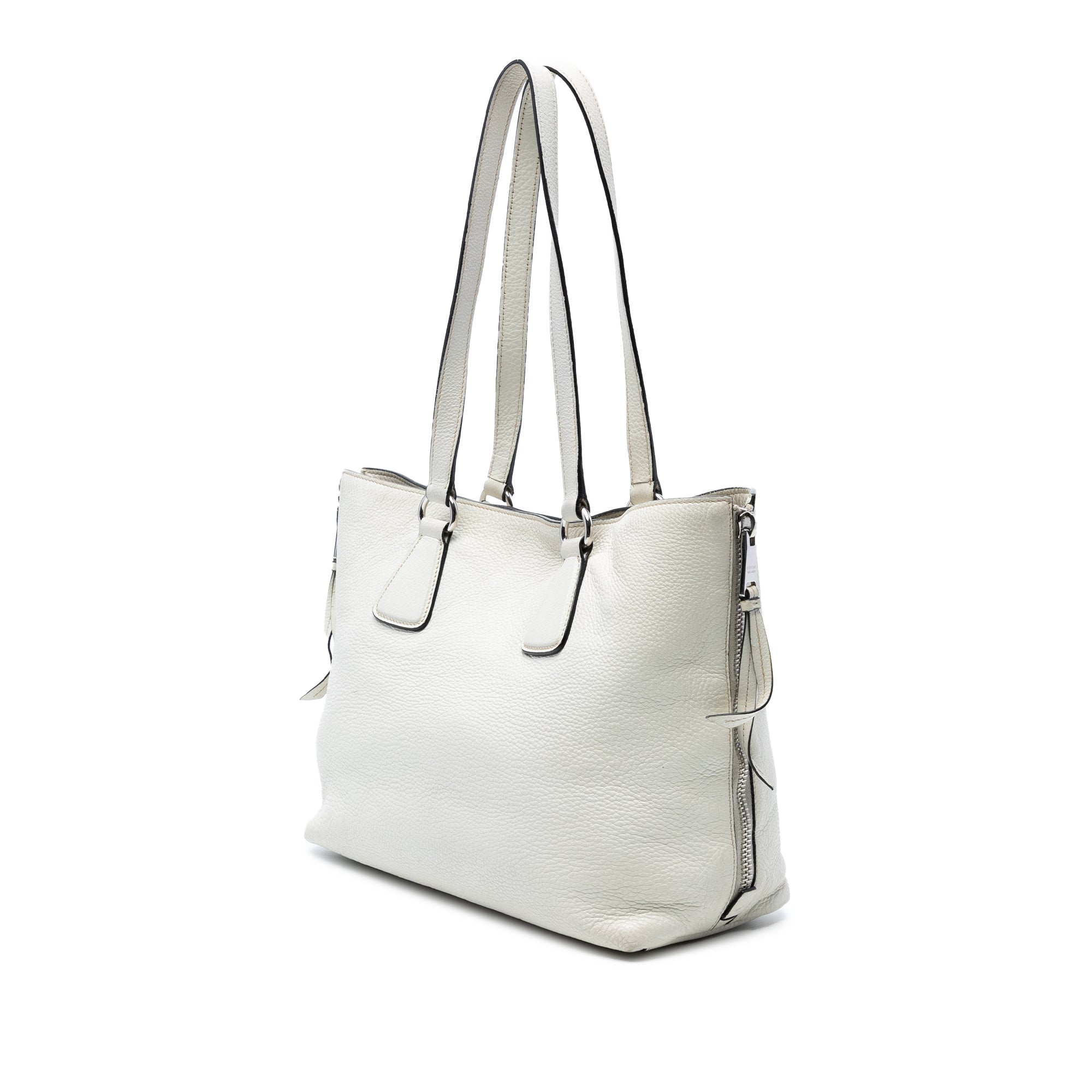 Vitello Daino Side Zip Tote
