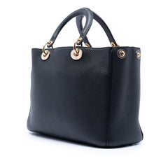 Medium Pebbled Calfskin Diorissimo Satchel