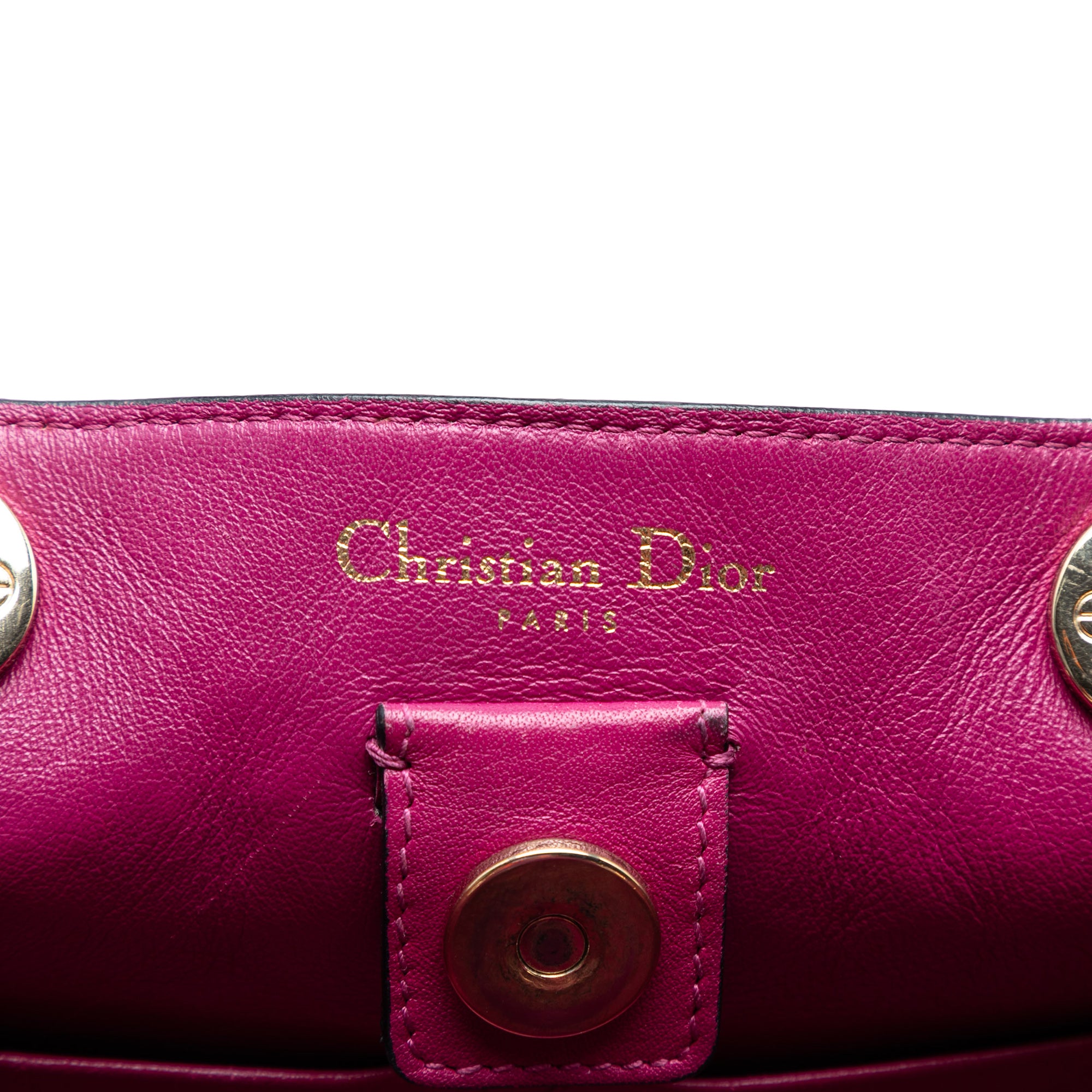 Medium Pebbled Calfskin Diorissimo Satchel